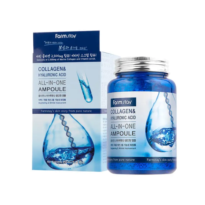 Farmstay Collagen & Hyaluronic Acid All-In-One Ampoule 250ml