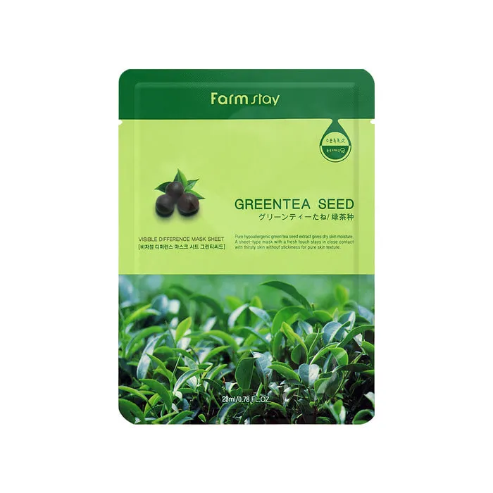Farmstay Visible Difference Mask Sheet Green Tea Seed 23ml