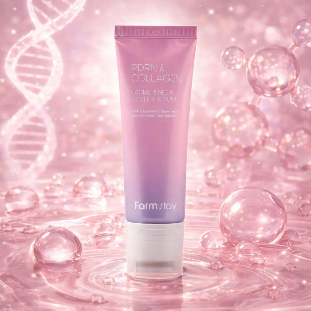 Farmstay PDRN & Collagen Facial & Neck Roller Serum 100ml