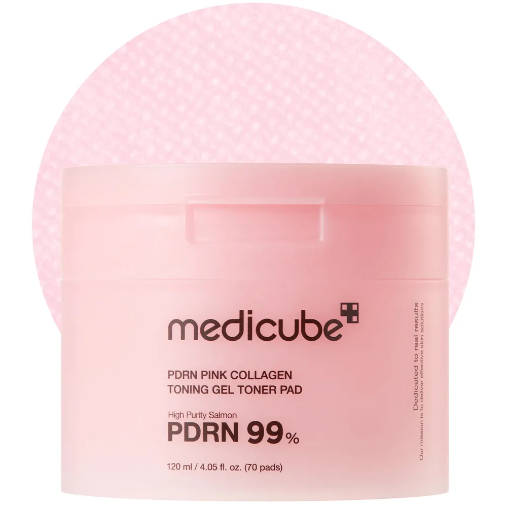 Medicube PDRN Pink Collagen Toning Gel Toner Pad 120ml