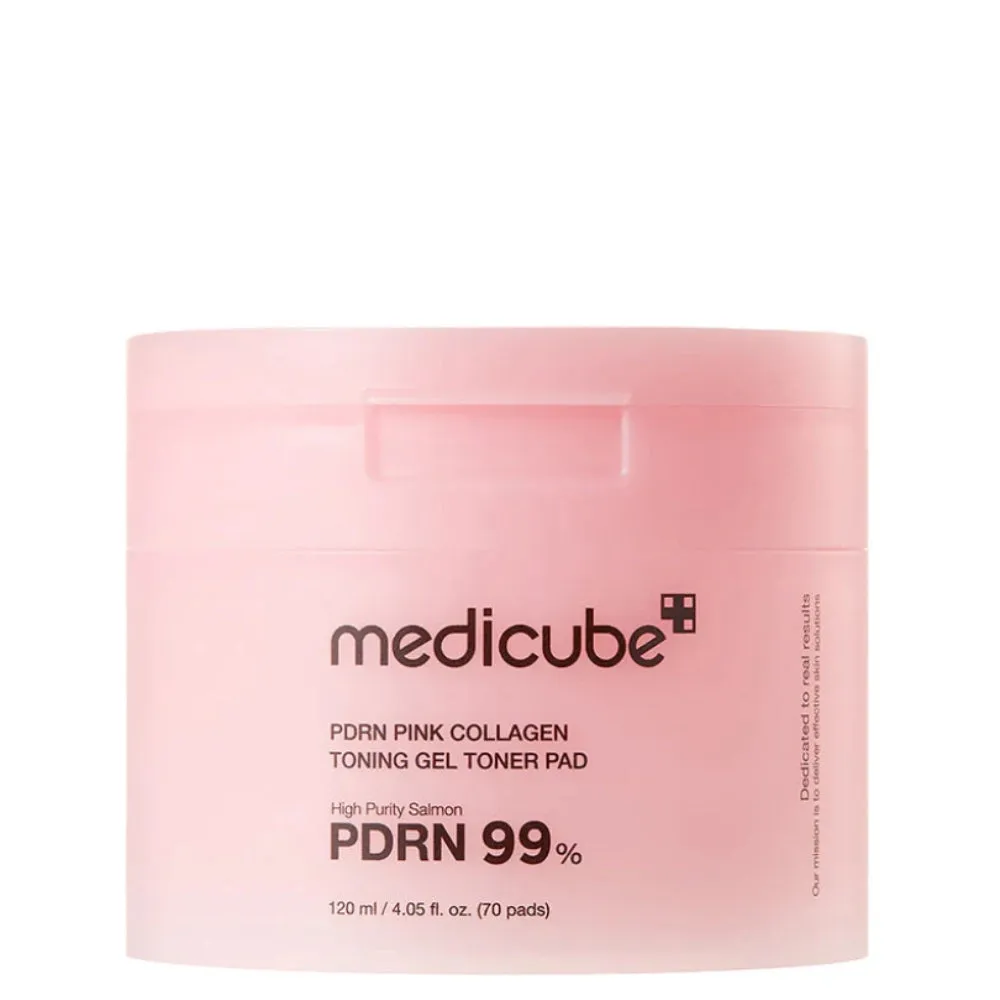 Medicube PDRN Pink Collagen Toning Gel Toner Pad 120ml