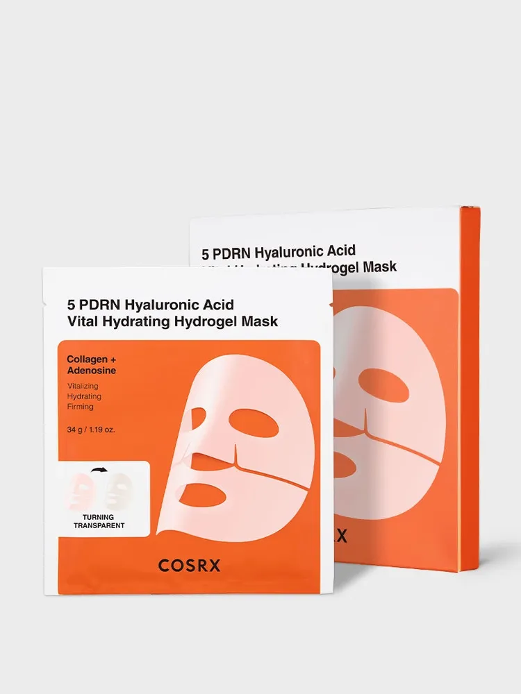 COSRX 5 PDRN Hyaluronic Acid Vital Hydrating Hydrogel Mask (3 x 34g)