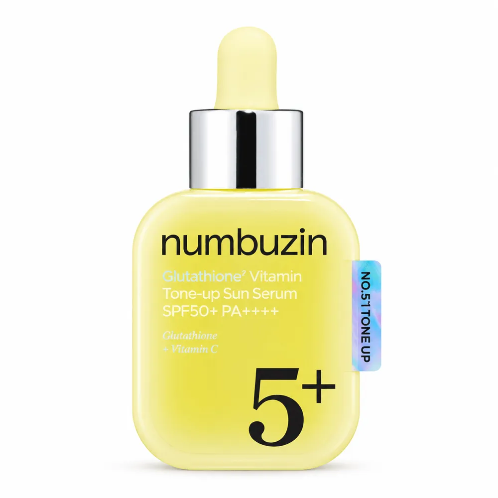 numbuzin No.5+ Glutathione Vitamin Tone-up Sun Serum SPF50+ PA++++ 30ml