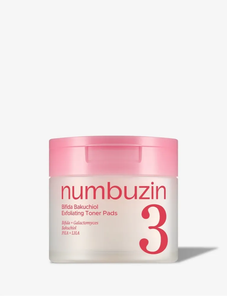 numbuzin No.3 Bifida Bakuchiol Exfoliating Toner Pads 190ml