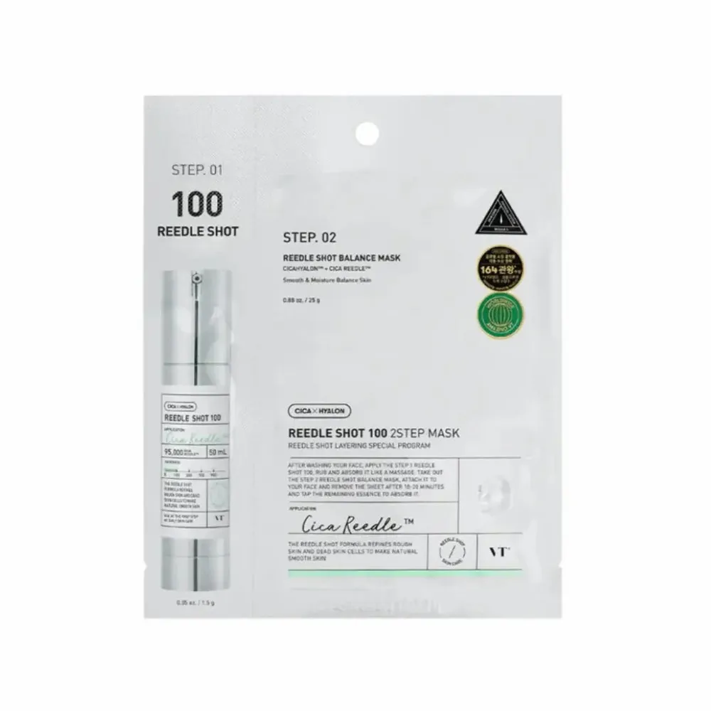 VT Cosmetics Reedle Shot 100 2Step Mask 1.5g + 25g