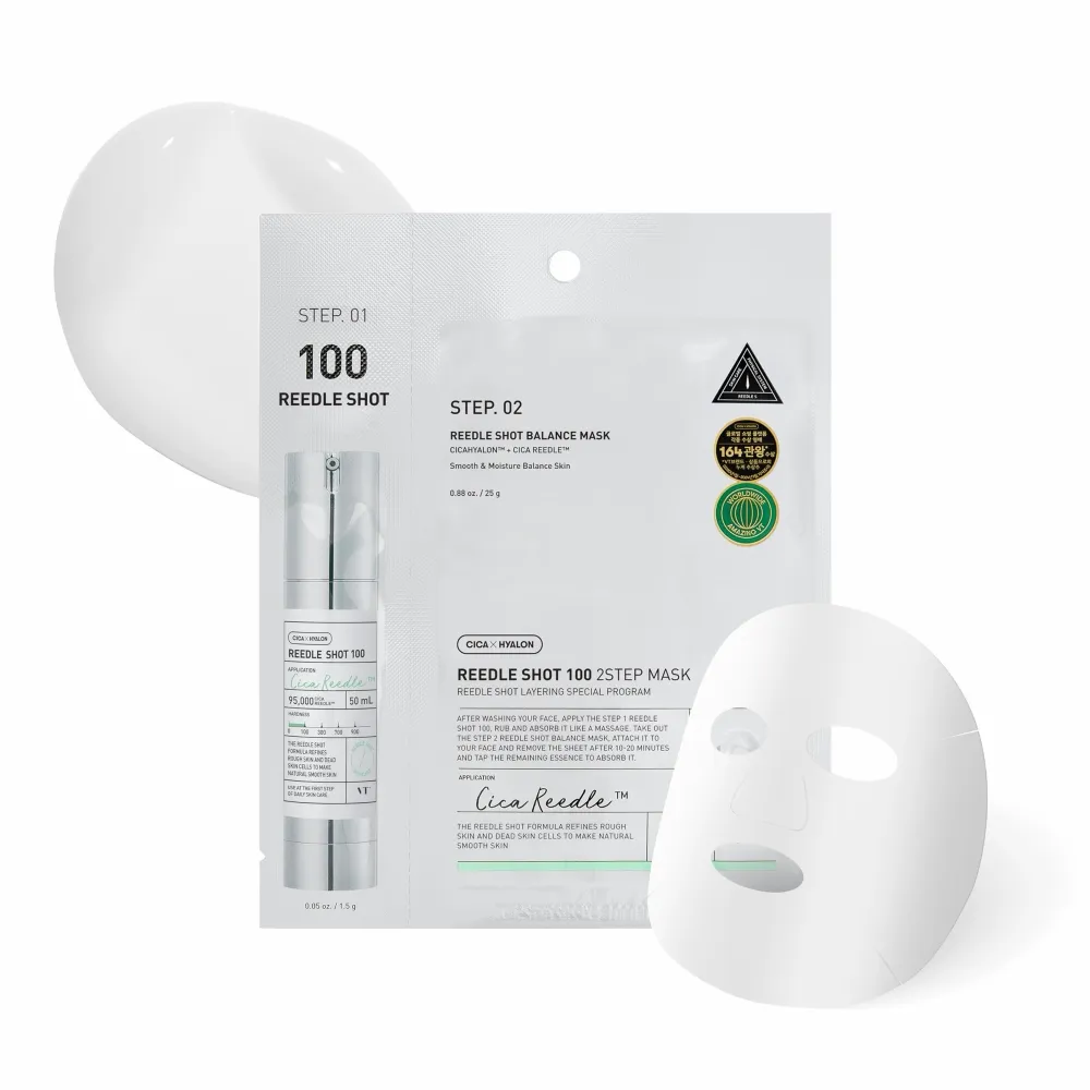 VT Cosmetics Reedle Shot 100 2Step Mask 1.5g + 25g