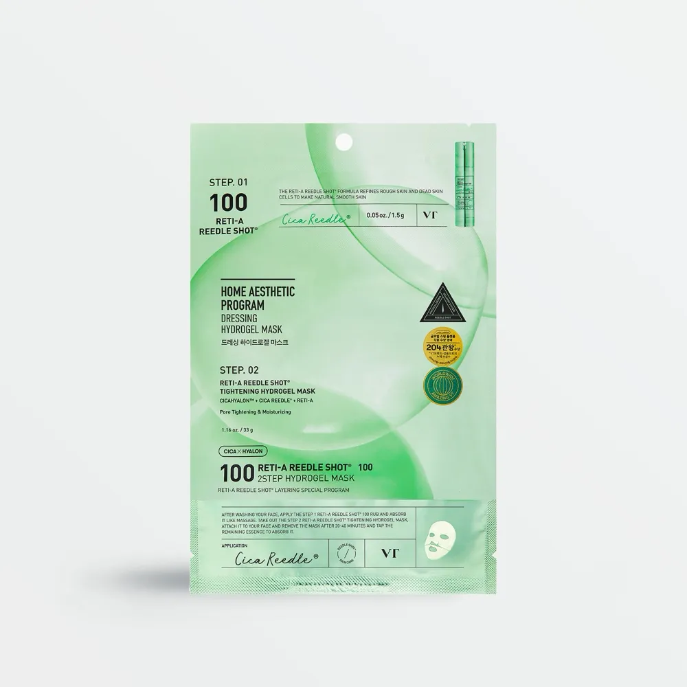 VT Cosmetics Reti-A Reedle Shot 100 2Step Hydrogel Mask 1.5g + 33g