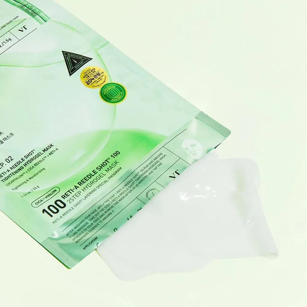 VT Cosmetics Reti-A Reedle Shot 100 2Step Hydrogel Mask 1.5g + 33g
