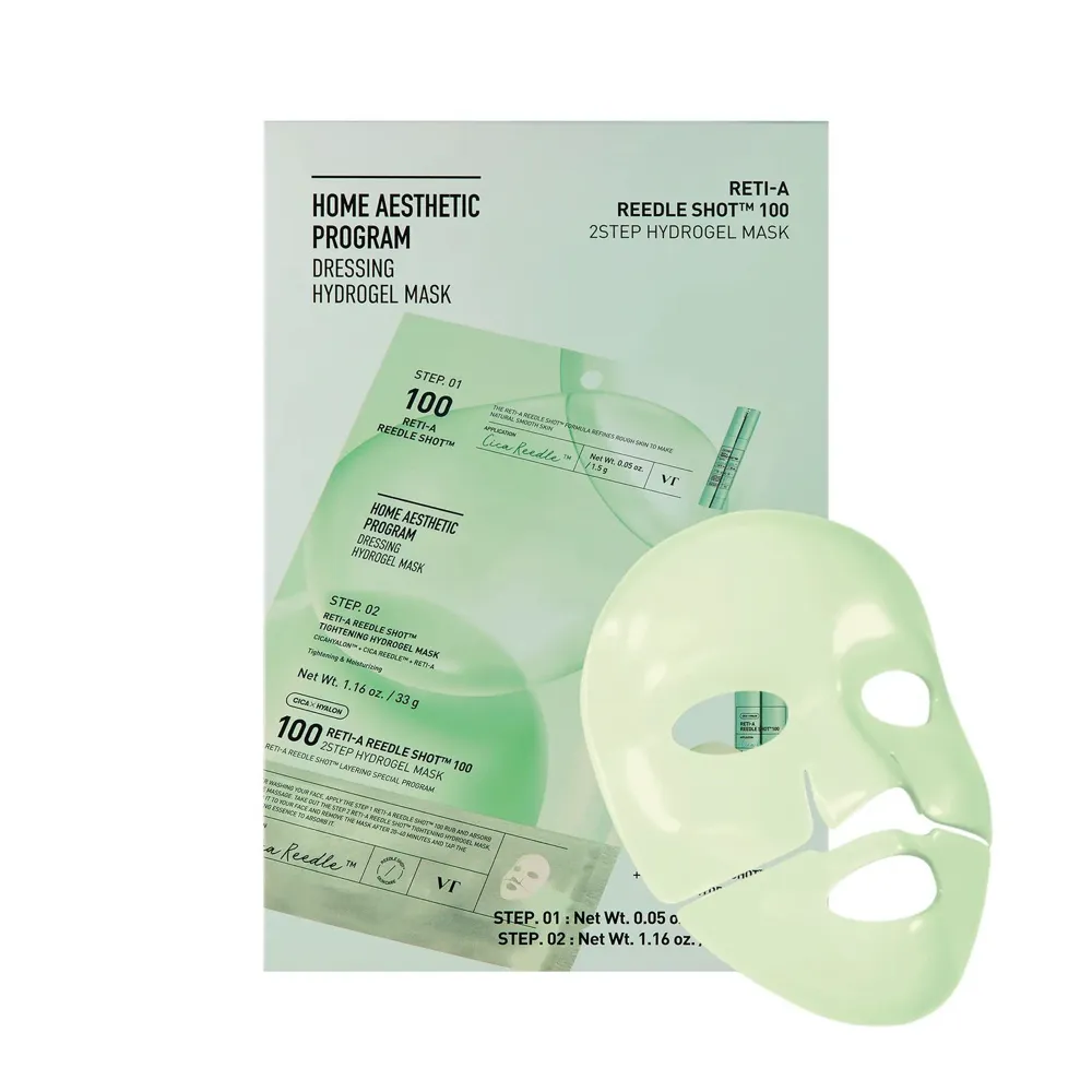 VT Cosmetics Reti-A Reedle Shot 100 2Step Hydrogel Mask 1.5g + 33g