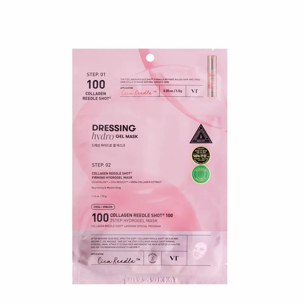 VT Cosmetics Collagen Reedle Shot 100 2Step Hydrogel Mask 1.5g + 33g
