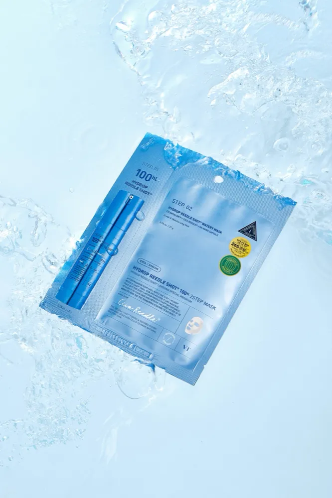 VT Cosmetics Hydrop Reedle Shot 100hL 2Step Watery Mask 1.5g + 27g