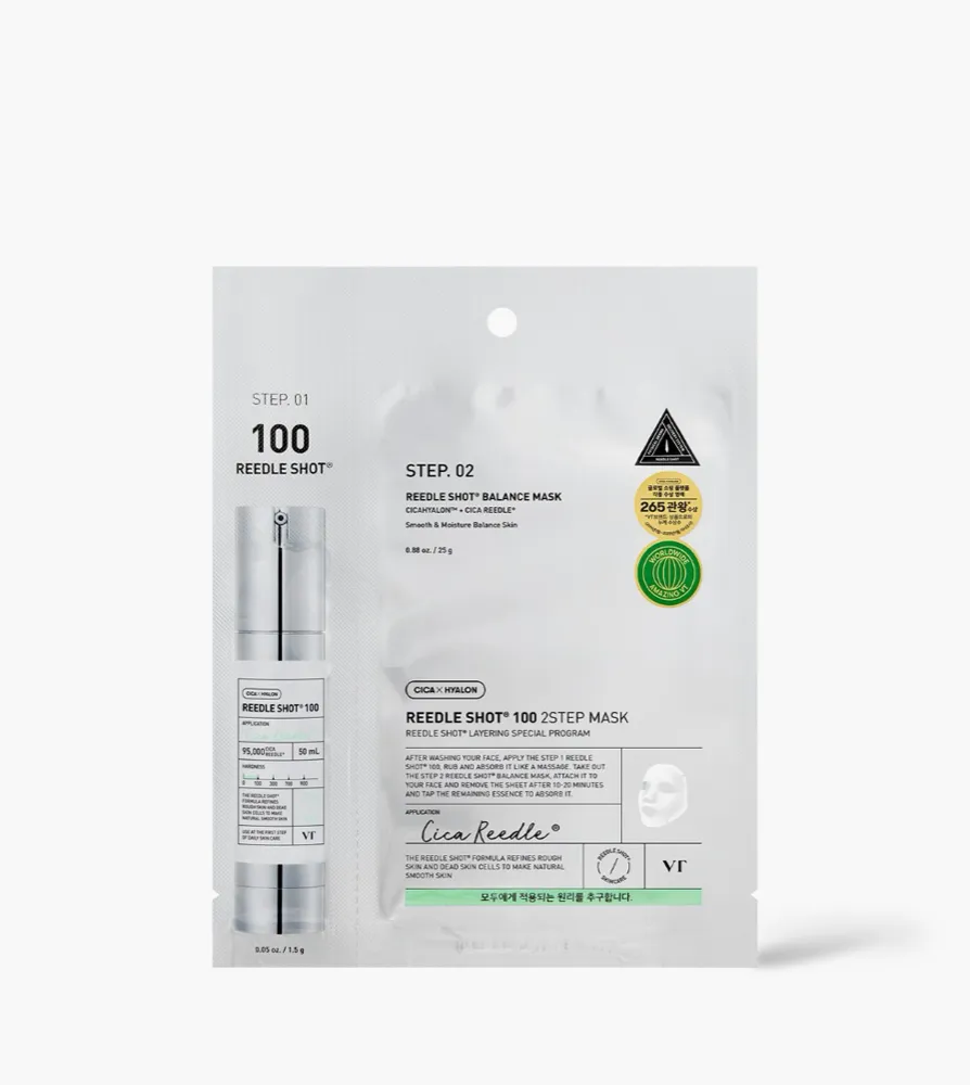VT Cosmetics Reedle Shot 100 2Step Mask 5 x (1.5g + 25g)