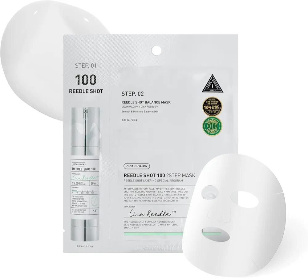VT Cosmetics Reedle Shot 100 2Step Mask 5 x (1.5g + 25g)