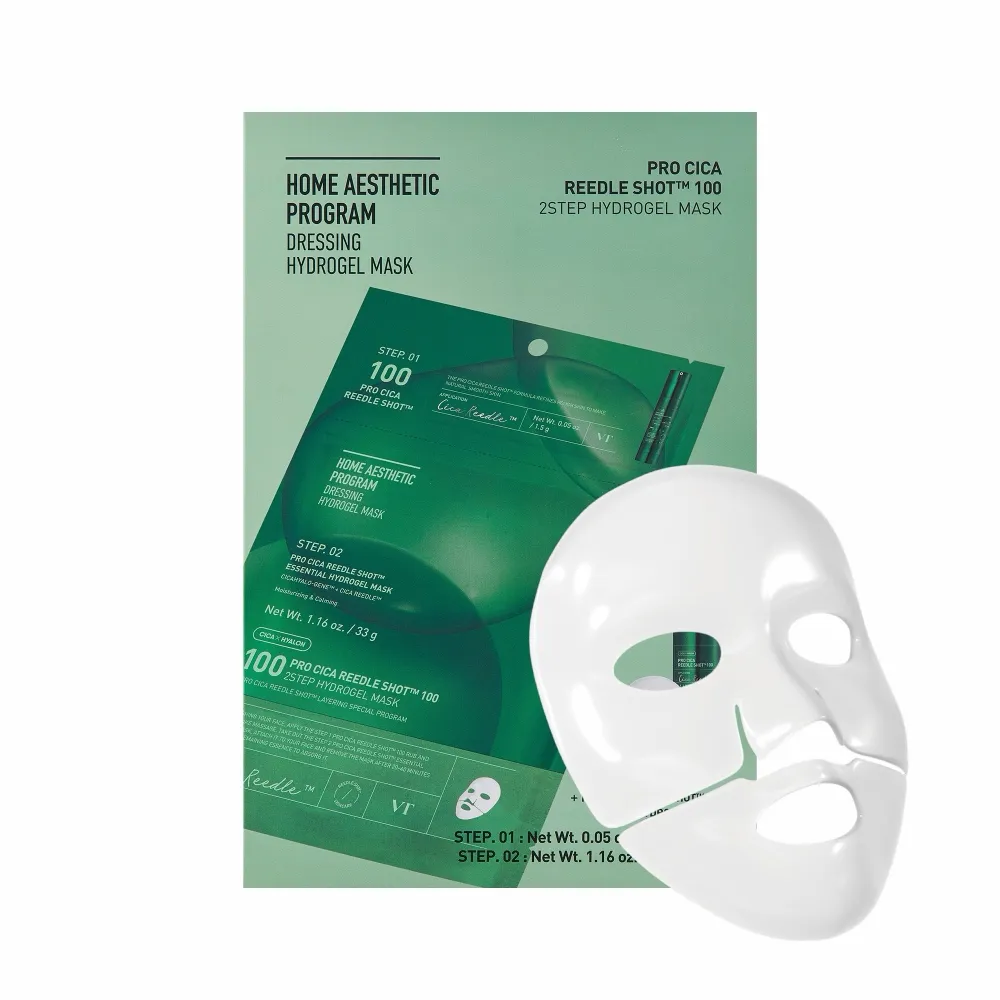 VT Cosmetics Pro Cica Reedle Shot 100 2Step Hydrogel Mask 4 x (1.5g + 33g)