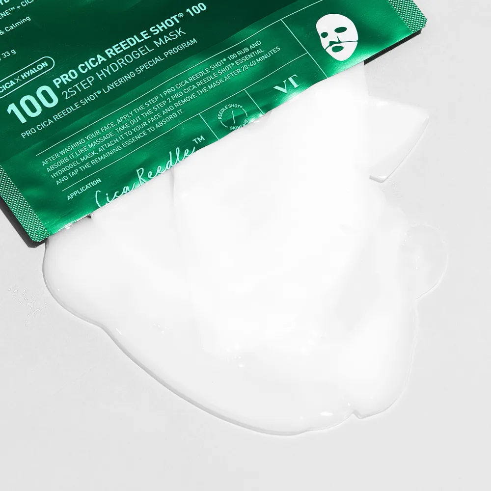 VT Cosmetics Pro Cica Reedle Shot 100 2Step Hydrogel Mask 4 x (1.5g + 33g)