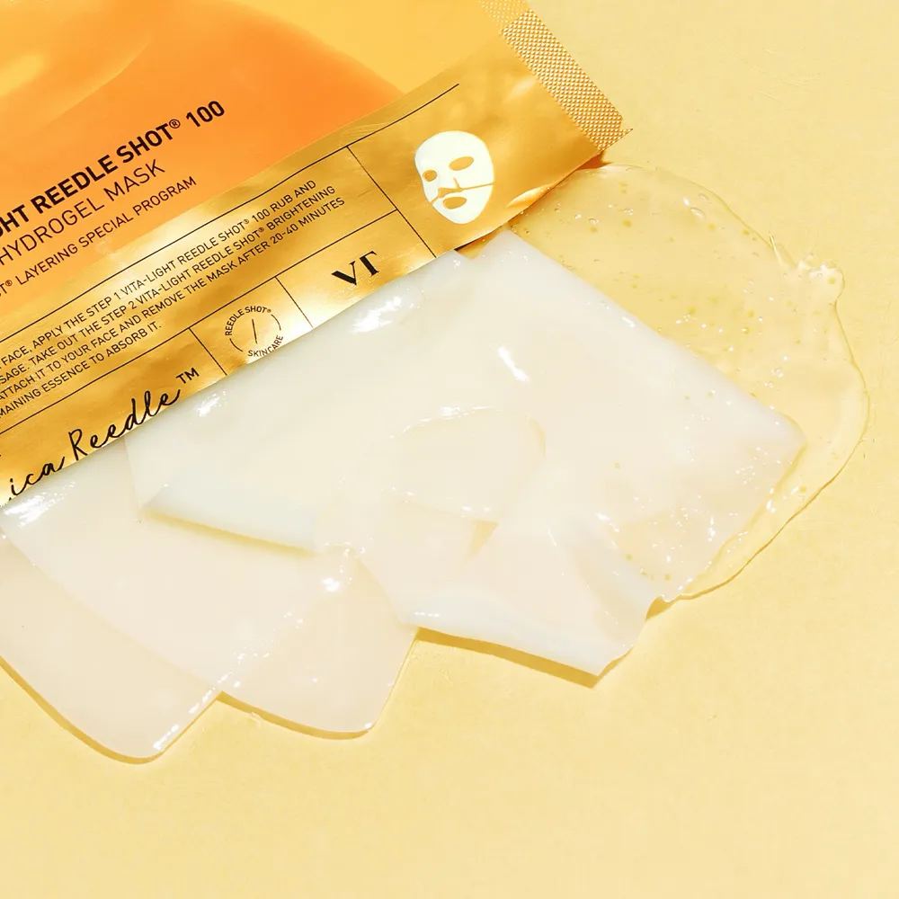 VT Cosmetics Vita-Light Reedle Shot 100 2Step Hydrogel Mask 4 x (1.5g + 33g)