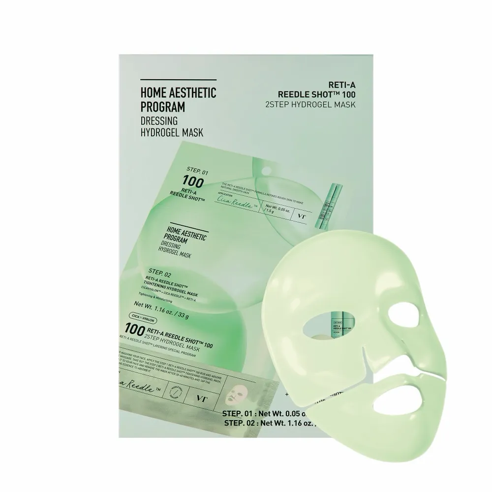VT Cosmetics Reti-A Reedle Shot 100 2Step Hydrogel Mask 4 x (1.5g + 33g)