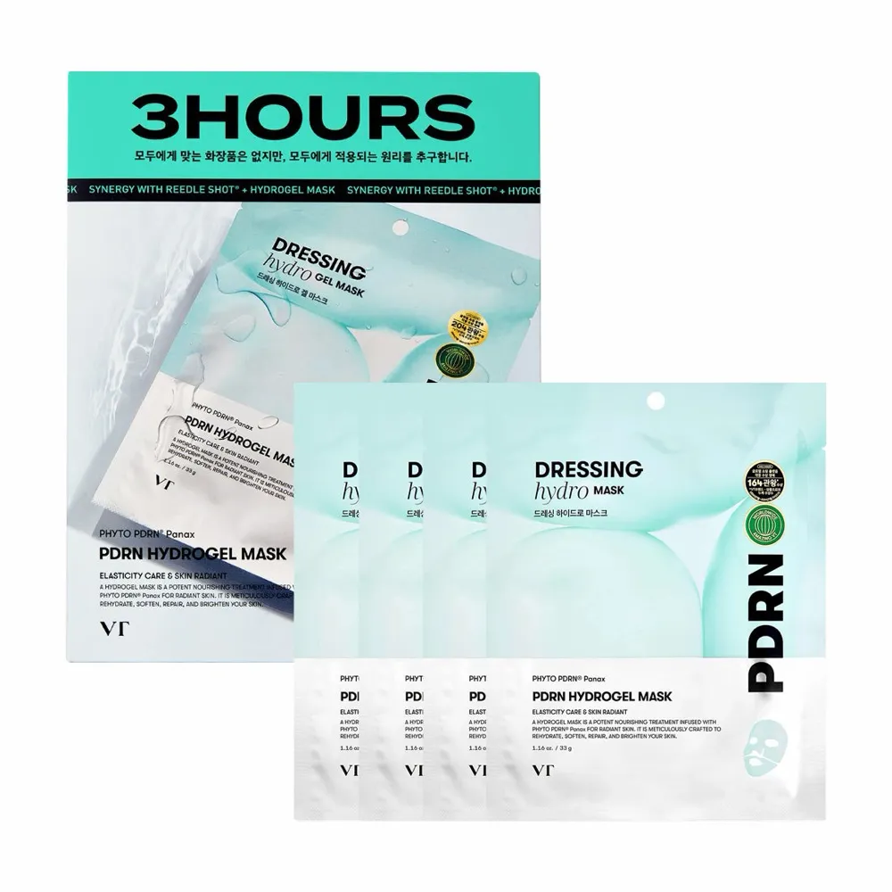 VT Cosmetics PDRN Hydrogel Mask 4 x 33g