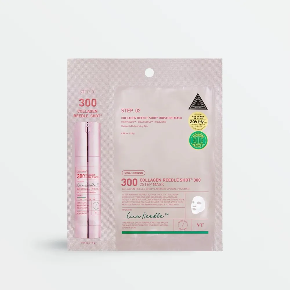 VT Cosmetics Collagen Reedle Shot 300 2Step Mask 1.5g + 25g