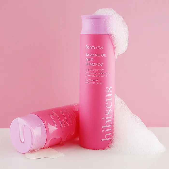 Farmstay Tamanu Oil Mild Shampoo Hibiscus 300ml
