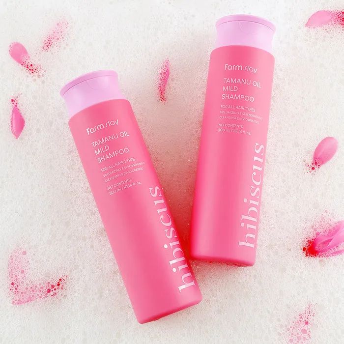 Farmstay Tamanu Oil Mild Shampoo Hibiscus 300ml