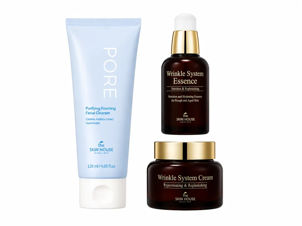 THE SKIN HOUSE Wrinkle System Gift Set 50ml + 50ml + 120ml