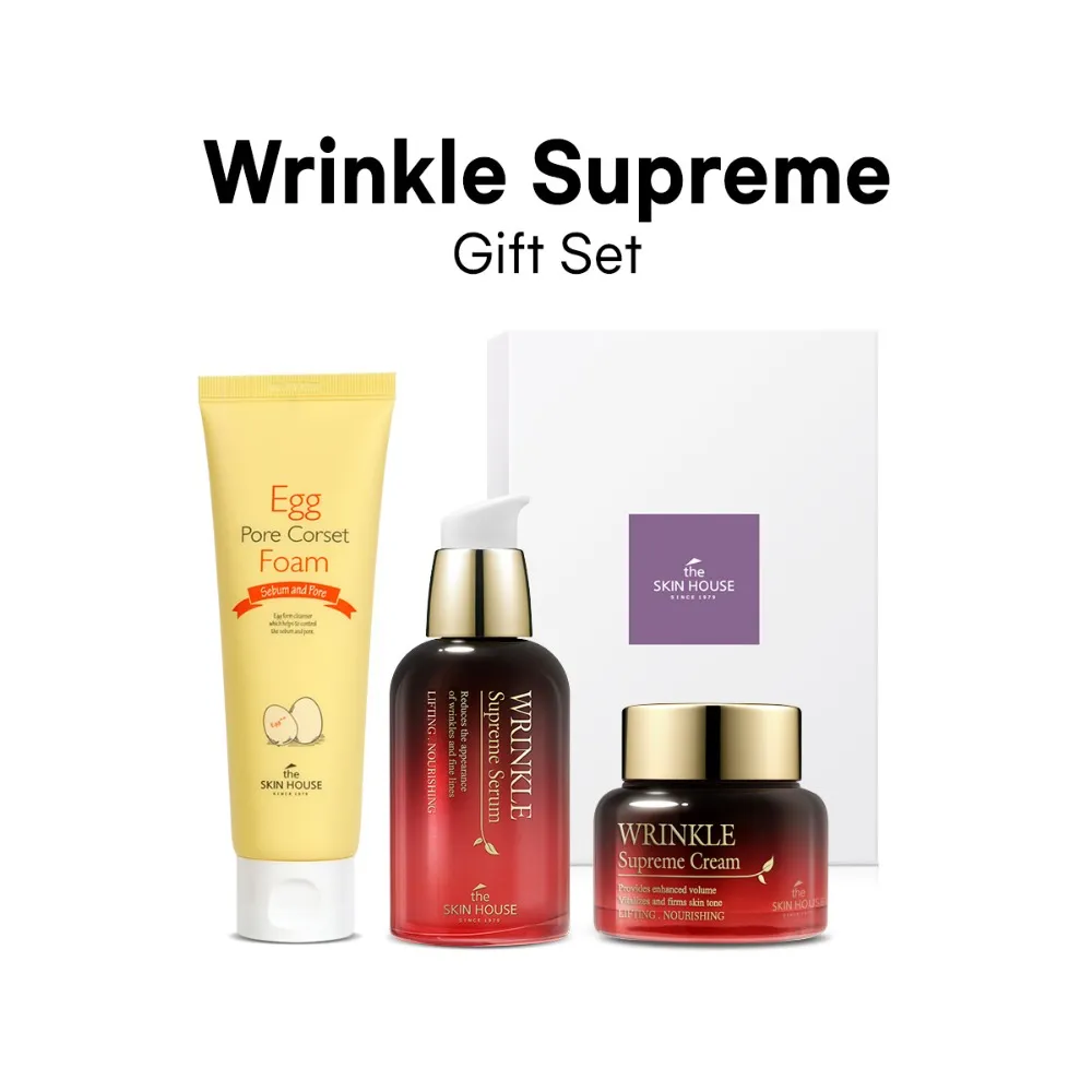 THE SKIN HOUSE Wrinkle Supreme Gift Set 120ml + 50ml + 50ml