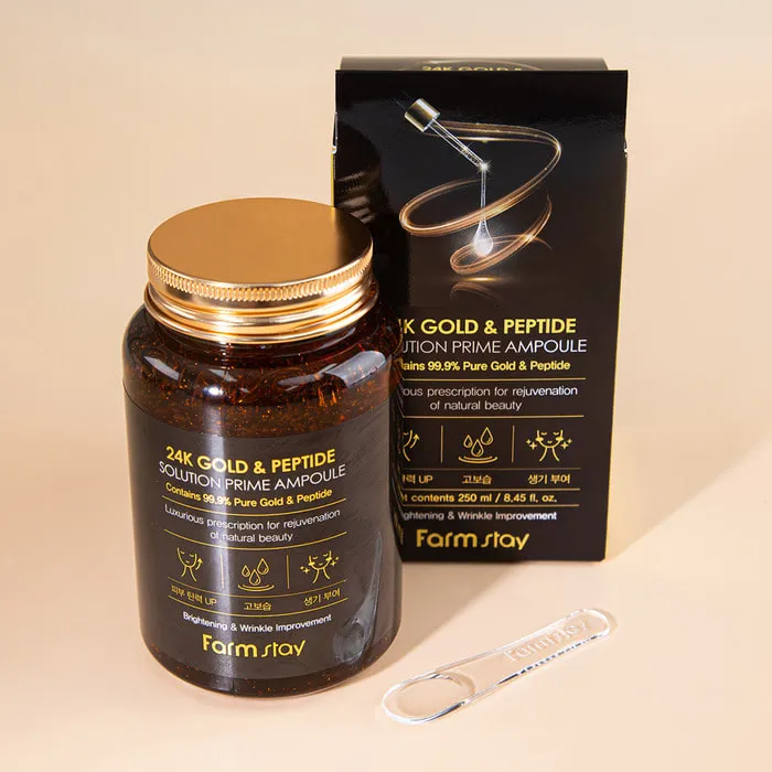Farmstay 24K Gold & Peptide Solution Prime Ampoule 250ml