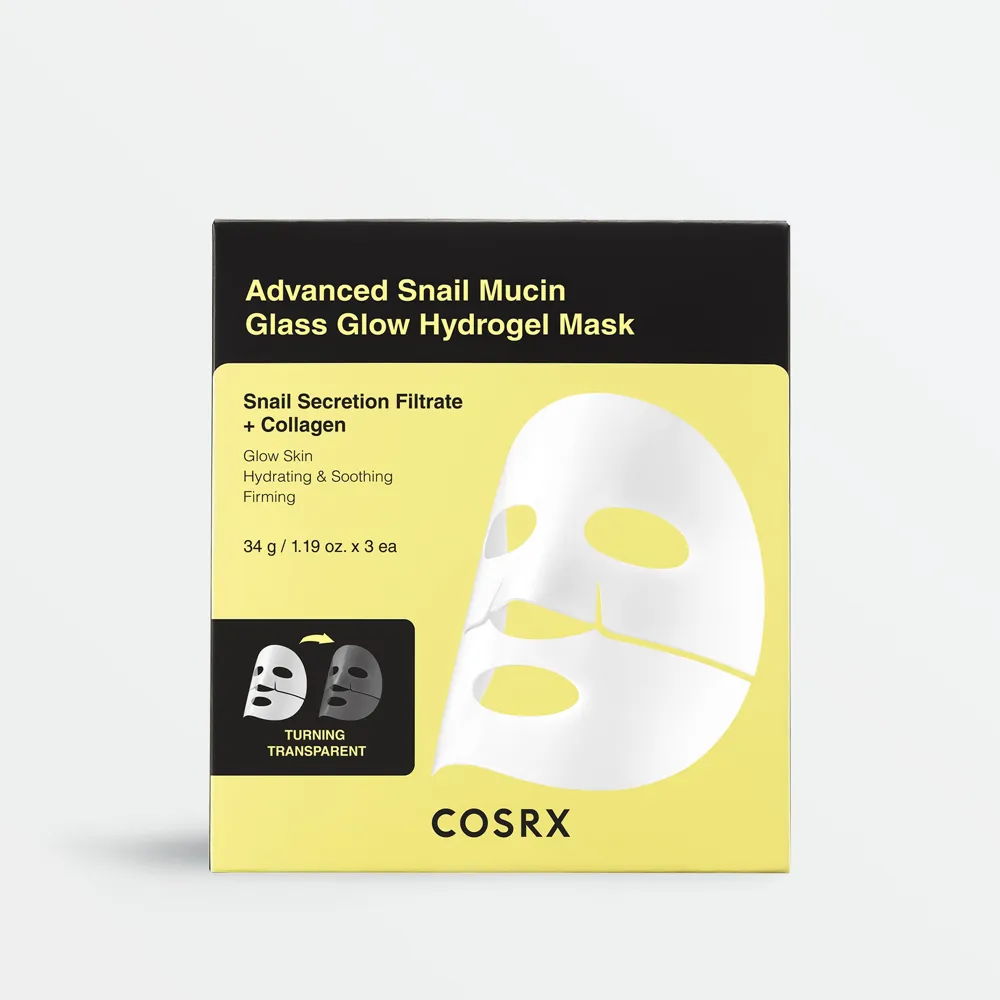 COSRX Advanced Snail Mucin Glass Glow Hydrogel Mask (3 x 34g)