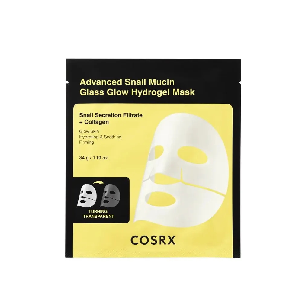 COSRX Advanced Snail Mucin Glass Glow Hydrogel Mask 34g
