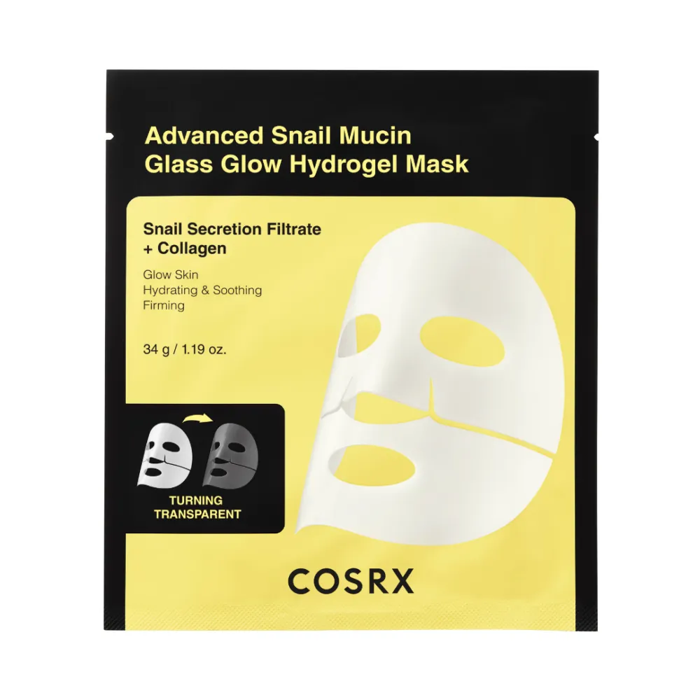 COSRX Advanced Snail Mucin Glass Glow Hydrogel Mask 34g