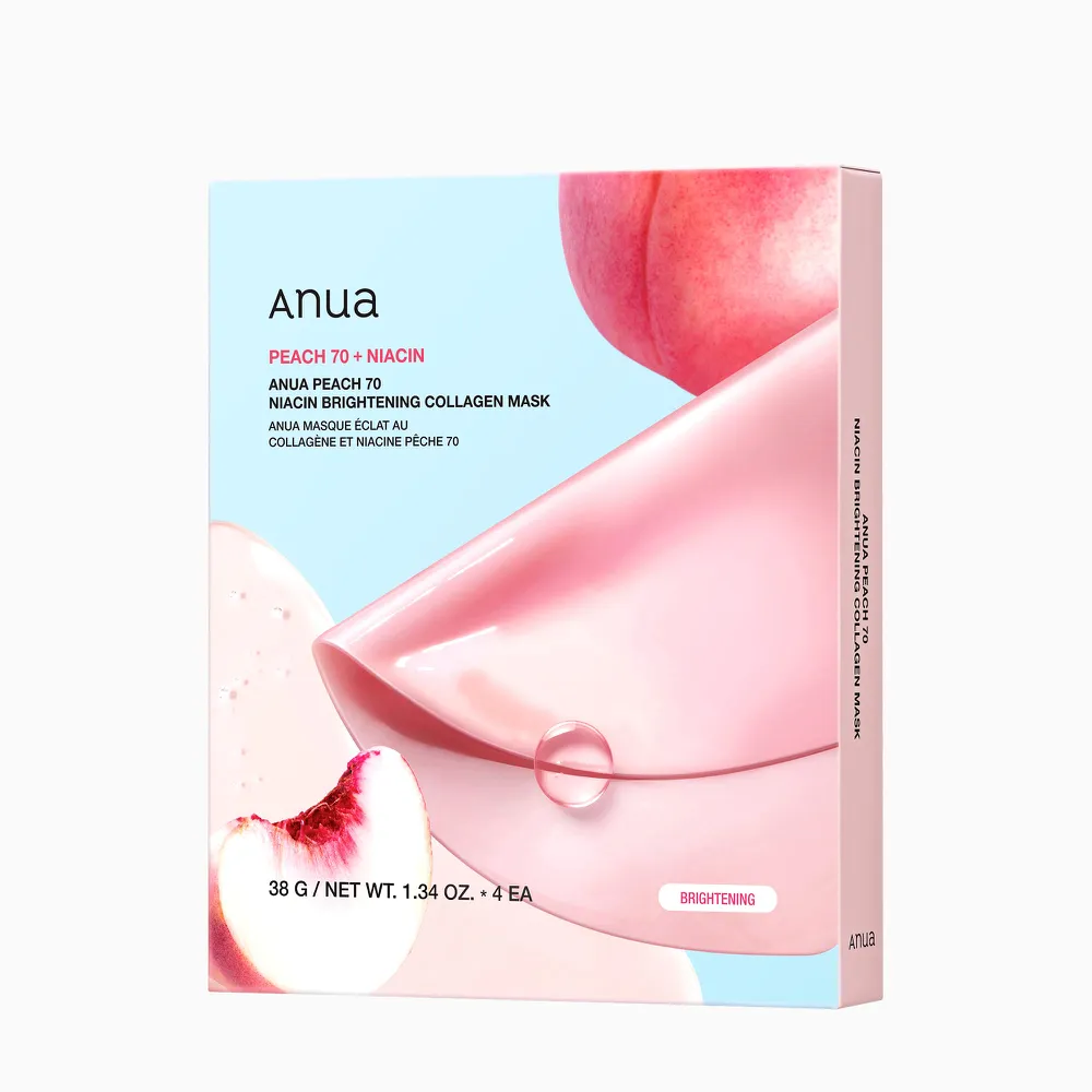 Anua Peach 70 Niacin Brightening Collagen Mask (4 x 38g)