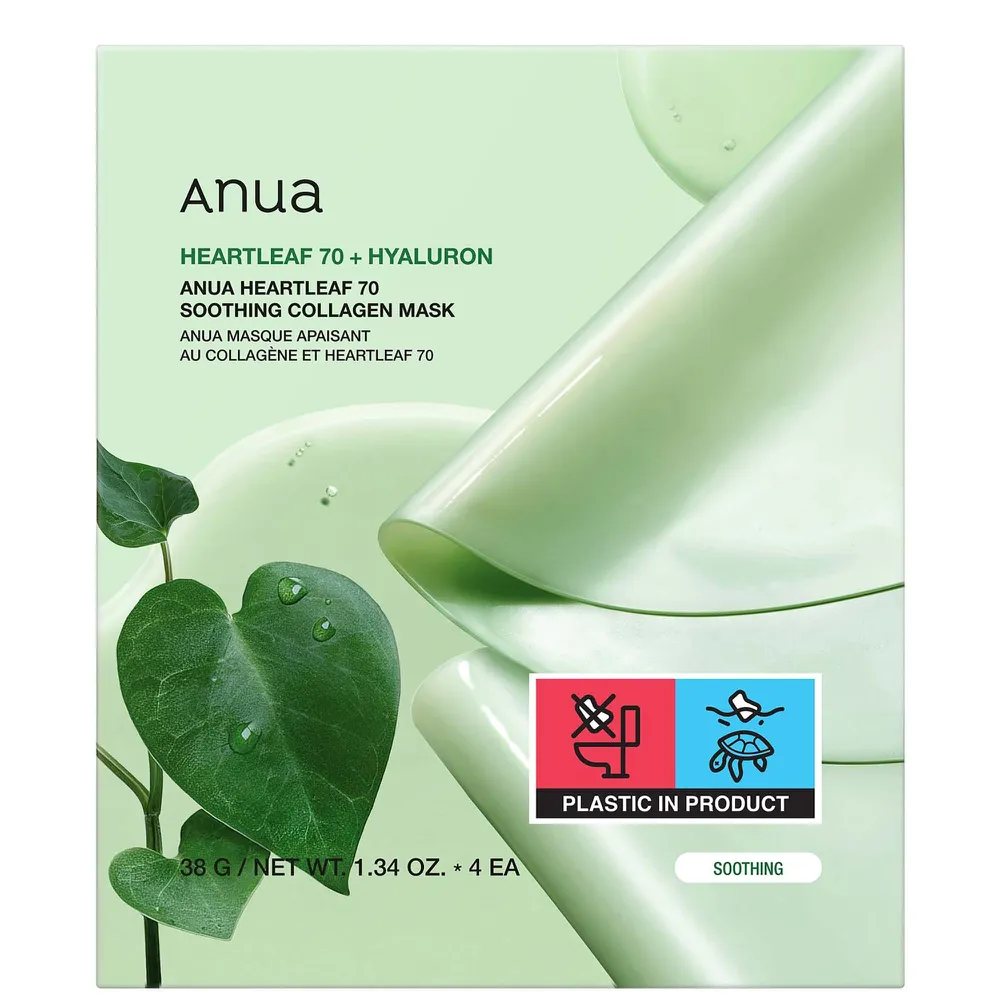 Anua Heartleaf 70 Soothing Collagen Mask 4 x 38g