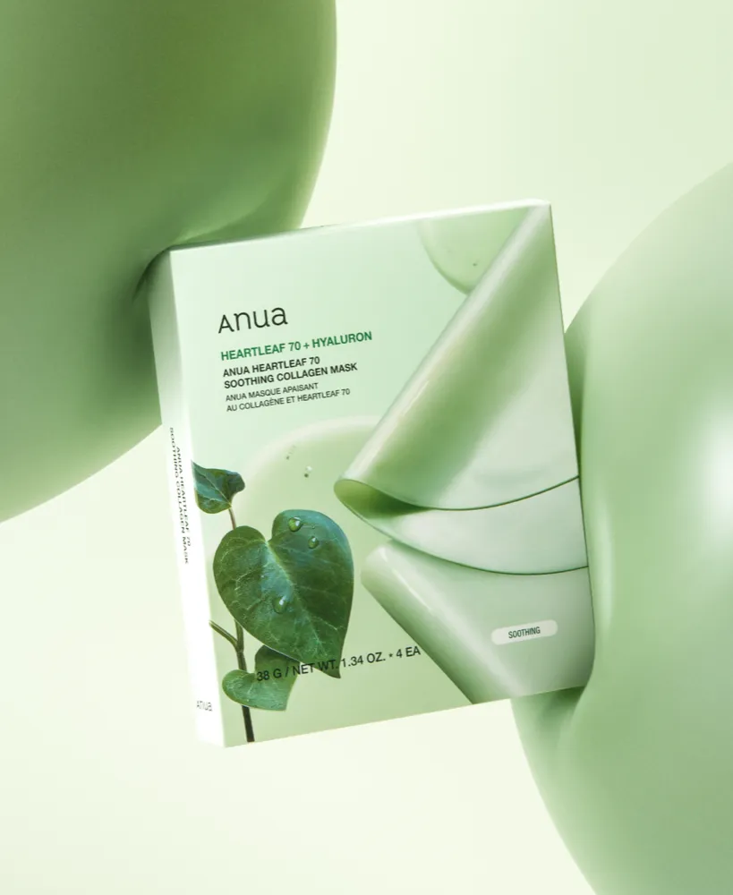 Anua Heartleaf 70 Soothing Collagen Mask 4 x 38g