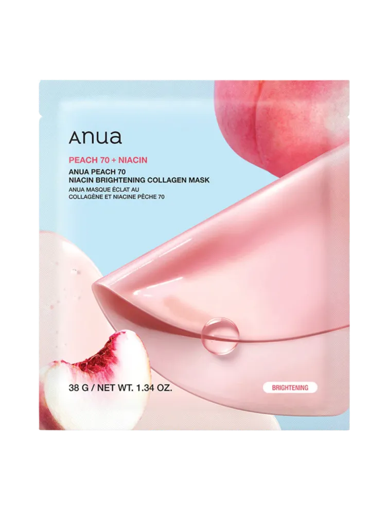 Anua Peach 70 Niacin Brightening Collagen Mask 38g