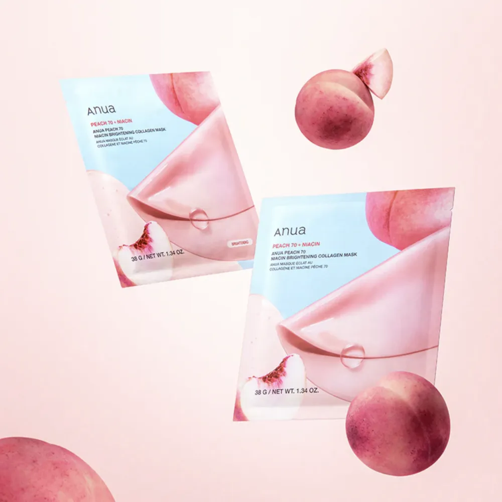 Anua Peach 70 Niacin Brightening Collagen Mask 38g