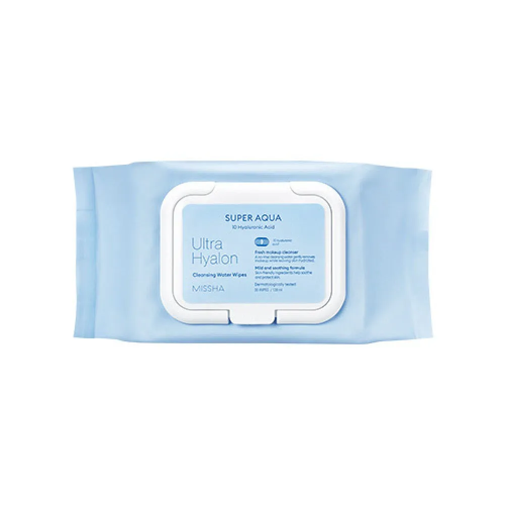 MISSHA Super Aqua Ultra Hyalron Cleansing Water Wipes 139ml
