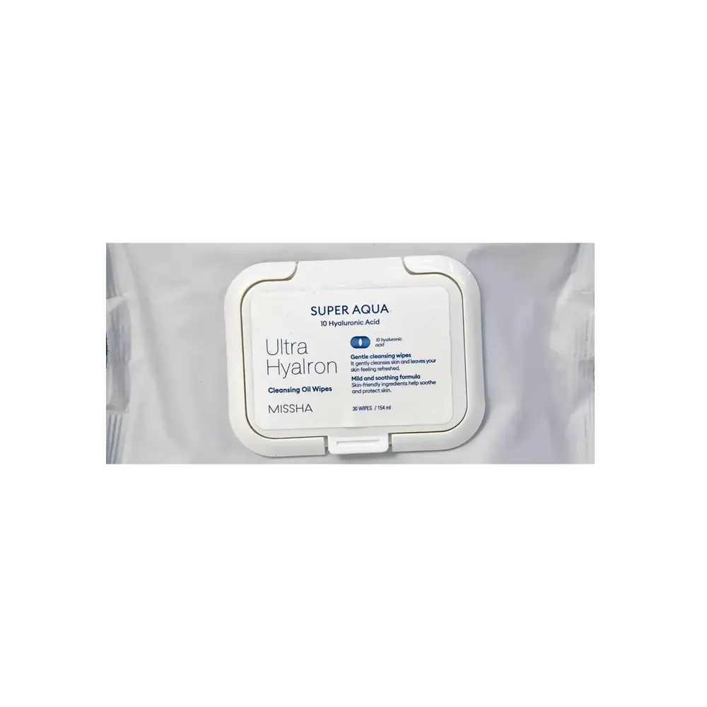 MISSHA Super Aqua Ultra Hyalron Cleansing Oil Wipes 154ml