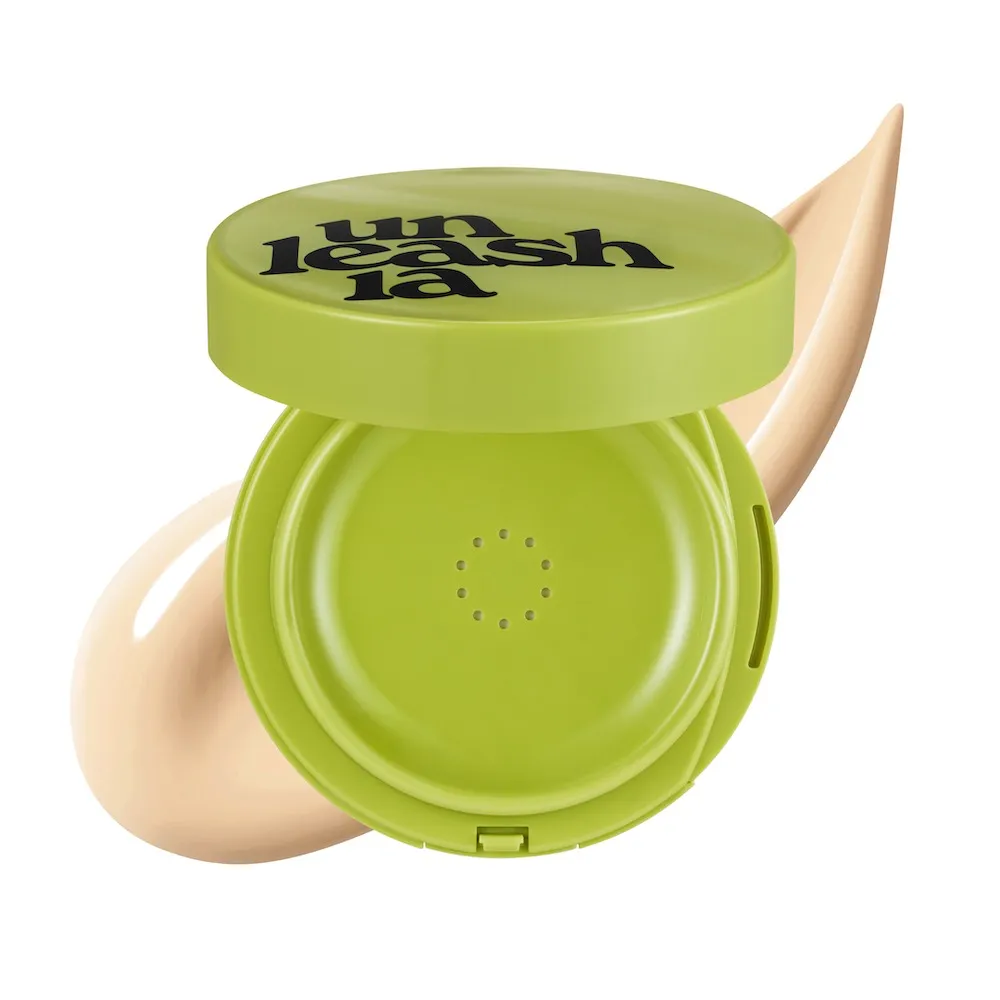 UNLEASHIA Satin Wear Healthy Green Cushion 16N Peach Fuzz 15g