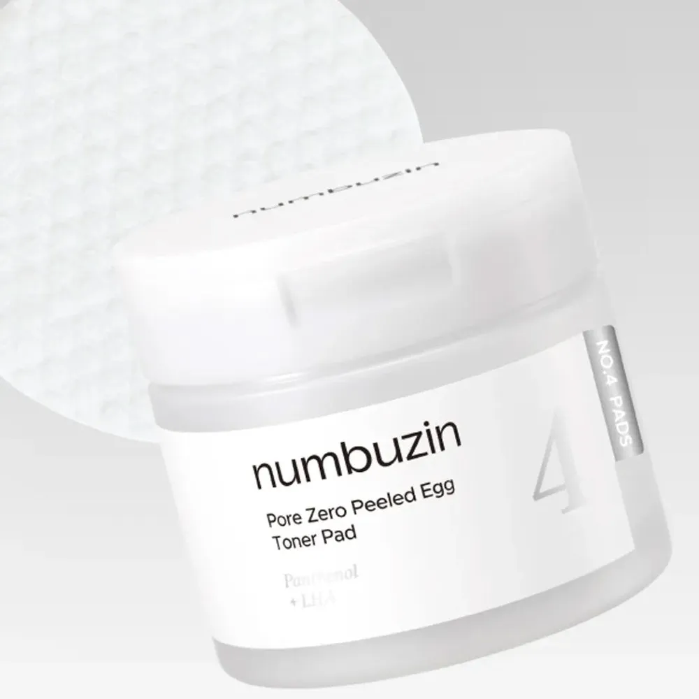 numbuzin No.4 Pore Zero Peeled Egg Toner Pad 190ml