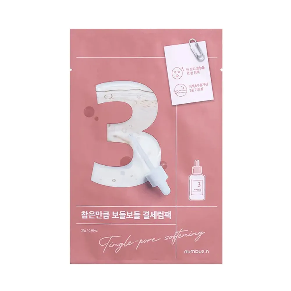 numbuzin No.3 Tingle-Pore Softening Sheet Mask 27g