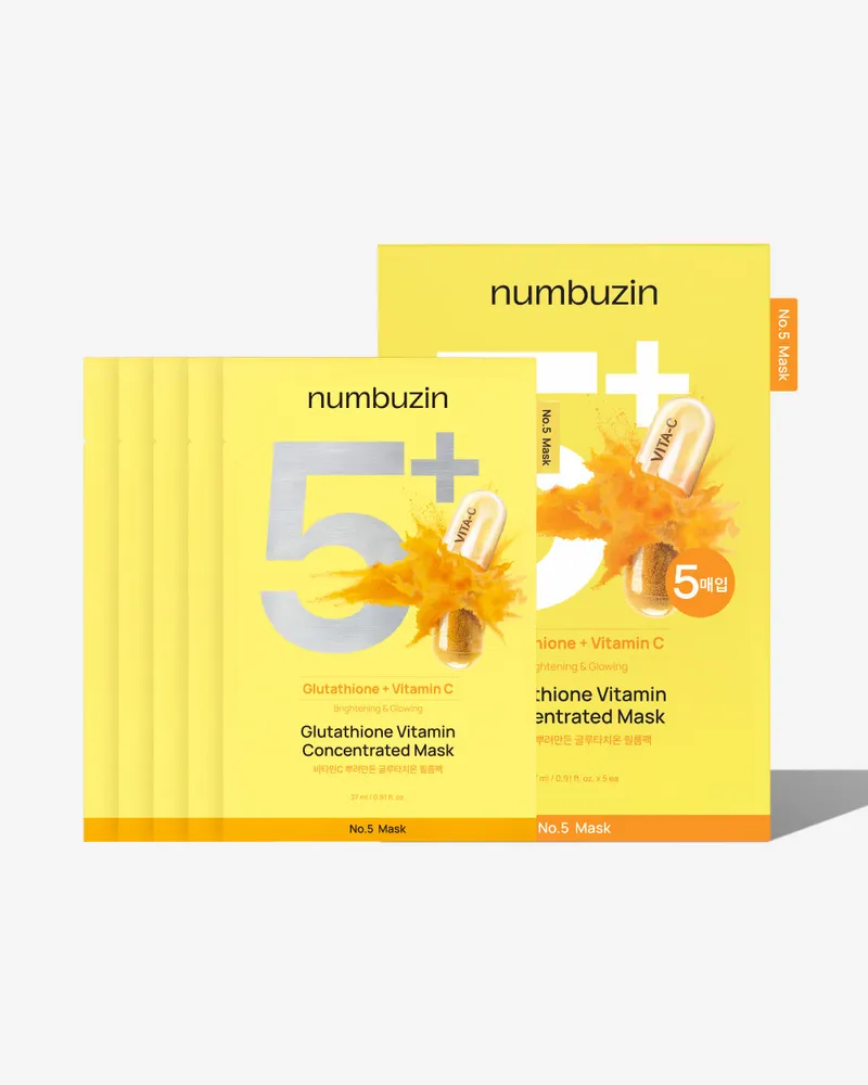 numbuzin No.5 Vitamin Spotlight Sheet Mask 5 x 27ml