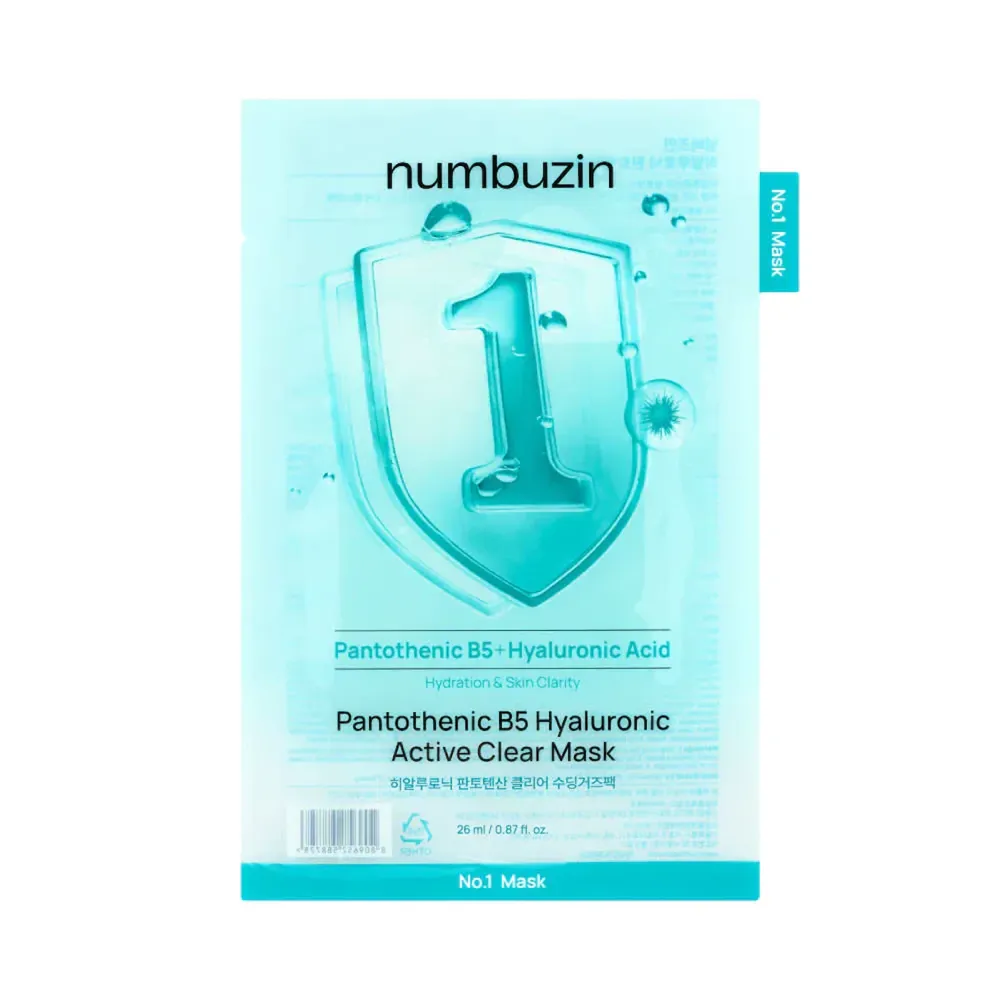 numbuzin No.1 Pantothenic B5 Hyaluronic Active Clear Mask 26ml