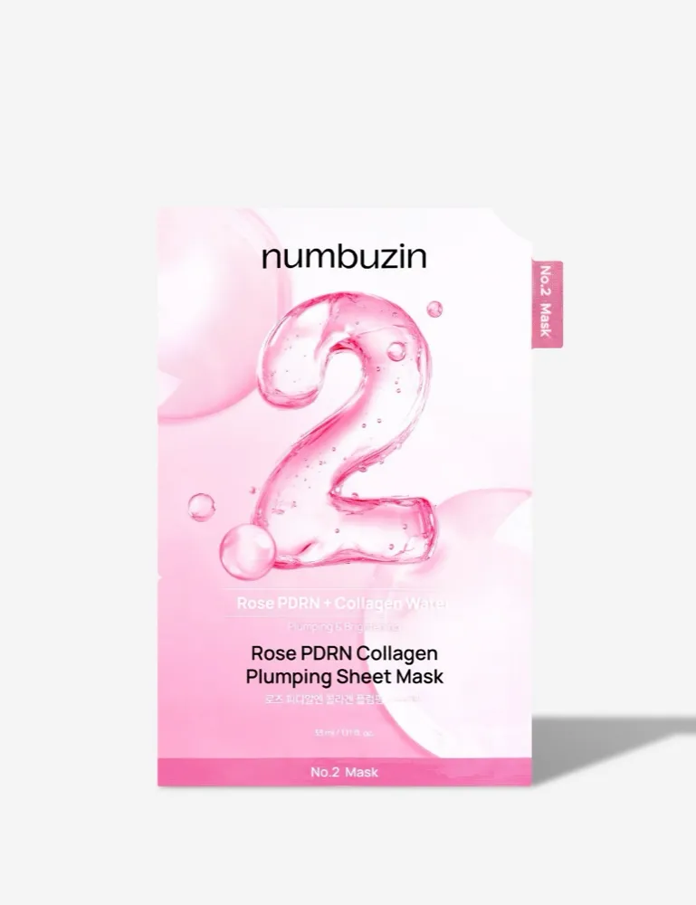 numbuzin No.2 Rose PDRN Collagen Plumping Sheet Mask 5 x 33ml