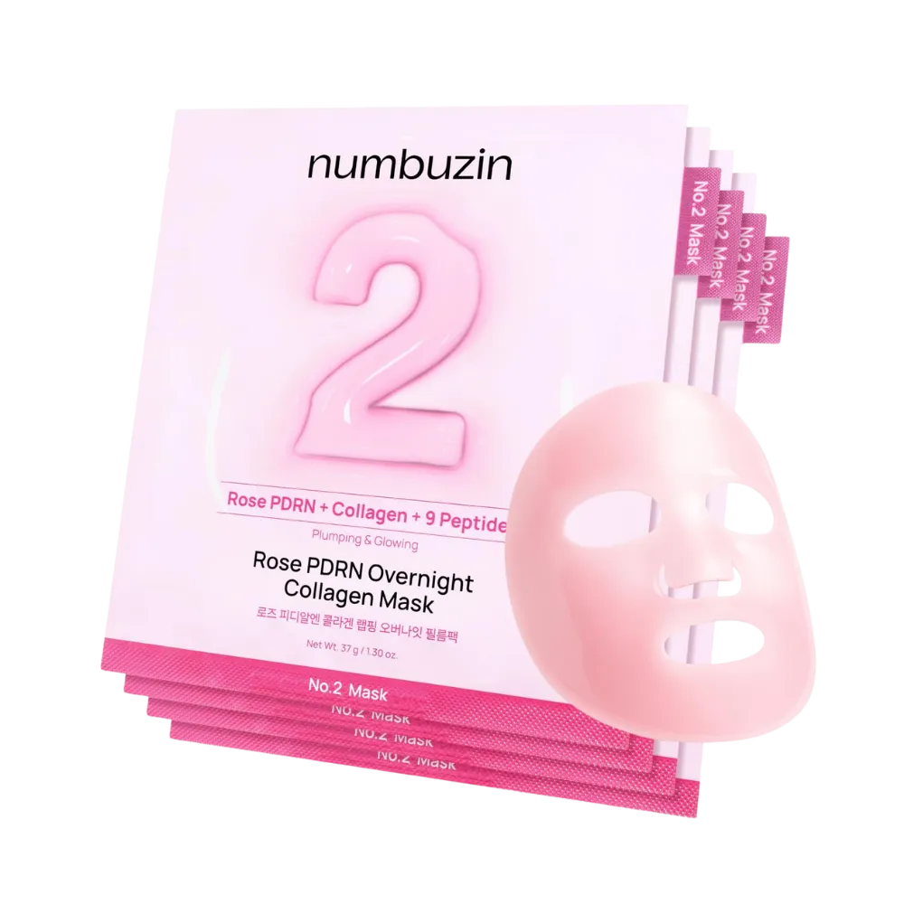numbuzin No.2 Rose PDRN Overnight Collagen Mask 4 x 37g