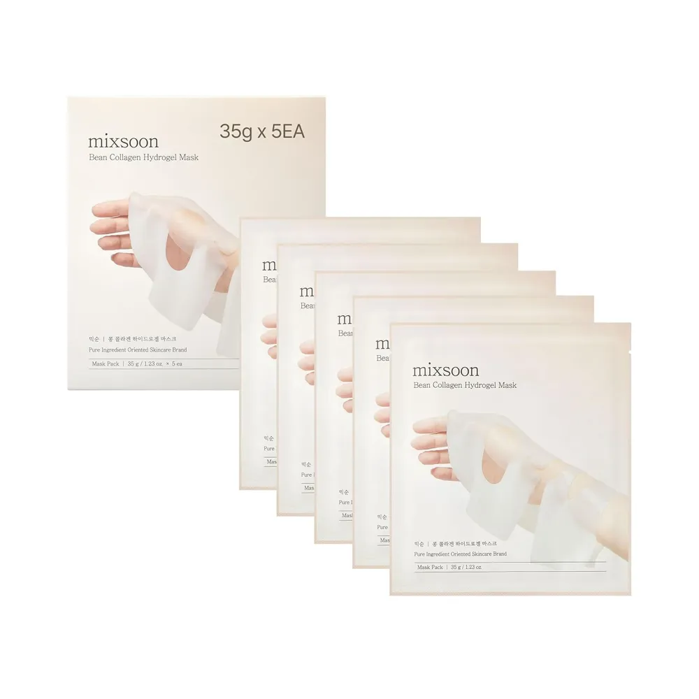 mixsoon Bean Collagen Hydrogel Mask 5 x 35g