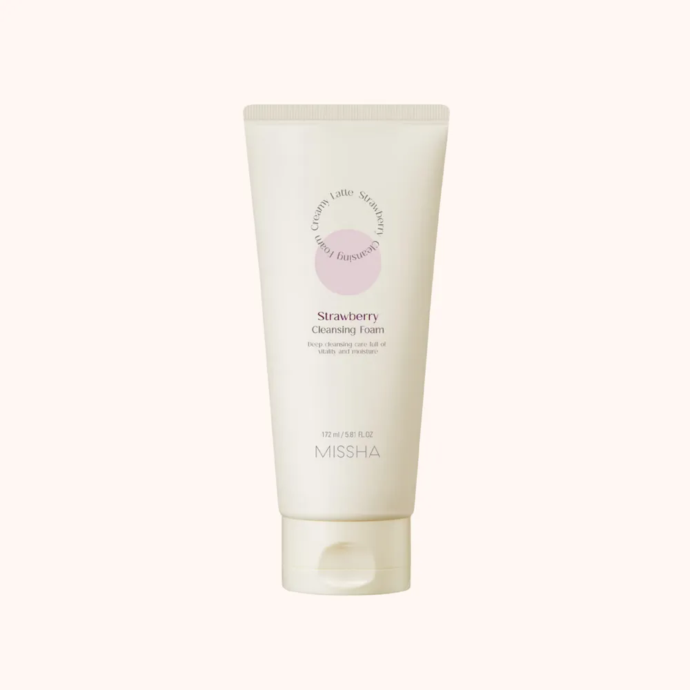 MISSHA Creamy Latte Cleansing Foam Strawberry 172ml