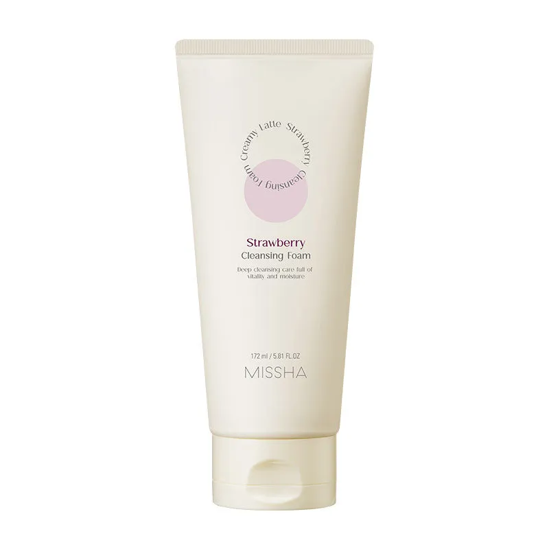 MISSHA Creamy Latte Cleansing Foam Strawberry 172ml