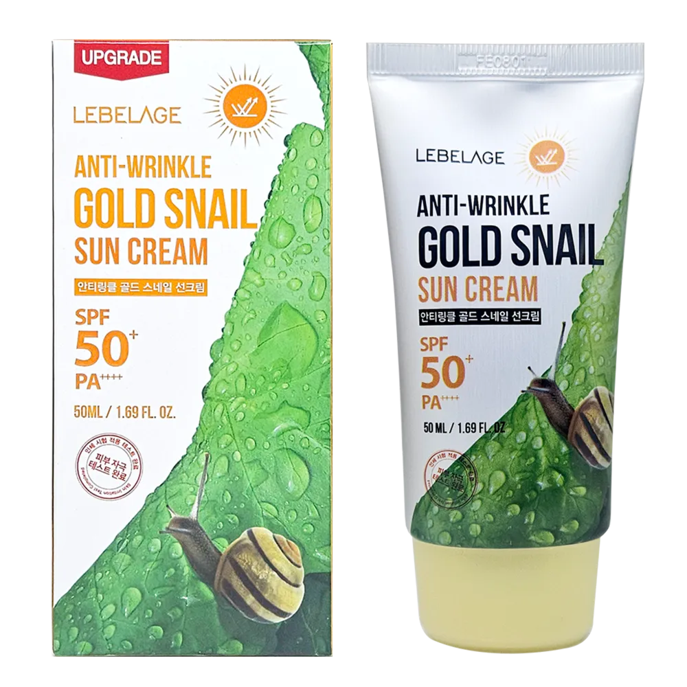 Lebelage Anti-Wrinkle Gold Snail Sun Cream 50ml