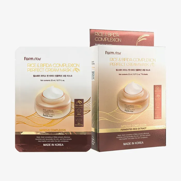 Farmstay Rice & Bifida Complexion Perfect Cream Mask 23ml